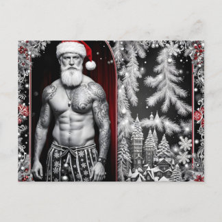 Frohe Weihnachten wünscht der Weihnachtsmann Postkarte