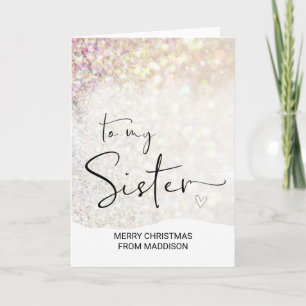 Frohe Weihnachten wünscht Geschenke für Sister Xma Karte