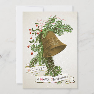 Frohe Weihnachten wünscht Vintag Bell Evergreen Be