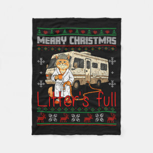 Frohe Weihnachten Wurf Katzen hässliches Sweatshir Fleecedecke
