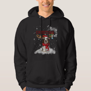 Frohe Weihnachten Y'all Basset Weihnachten Ornam Hoodie