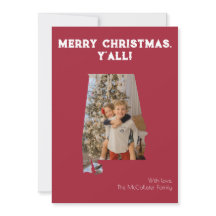 Frohe Weihnachten Y'all Crimson Alabama Staat Foto