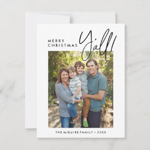 Frohe Weihnachten Y'all Holiday Foto Card