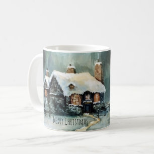 Frohe Weihnachten Y'All Marvelous Winter Night Kaffeetasse