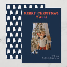 Frohe Weihnachten Y'all Navy Alabama Staat Foto