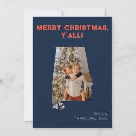 Frohe Weihnachten Y'all Navy Alabama Staat Foto
