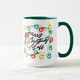 Frohe Weihnachten Y'all Tasse - Funny Holiday Gesc
