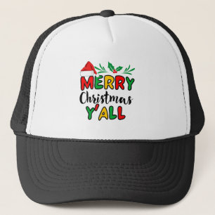 Frohe Weihnachten Y'all Truckerkappe