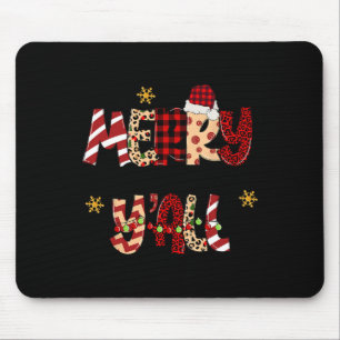 Frohe Weihnachten Y'all Weihnachten Weihnachten Mä Mousepad