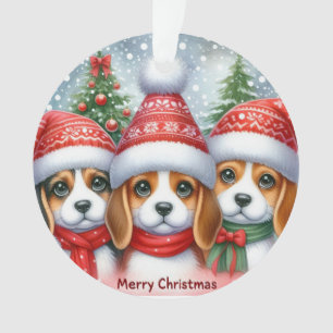 Frohe Weihnachten Yorki Ornament