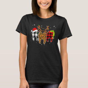Frohe Weihnachten Zahn Kostüm Zahnärztliche Assist T-Shirt
