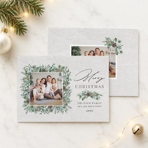 Frohe Weihnachten Zapfen Grün Fotografie