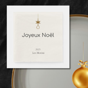 Frohe Weihnachten - zarte Kiefernzweige Serviette