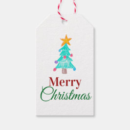 Frohe Weihnachten. Zeichnen. Addieren Sie die Geschenkanhänger