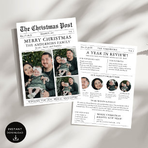 Frohe Weihnachten Zeitung Jahresrückblick Foto