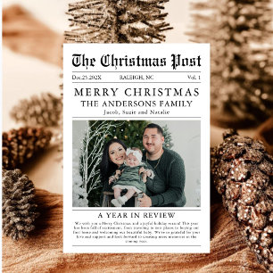 Frohe Weihnachten Zeitungsfoto Ein Jahr im Rückbli