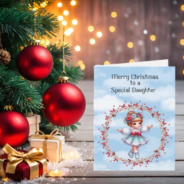 Frohe Weihnachten zu einem Special Daughter Blue D Karte (Von Creator hochgeladen)
