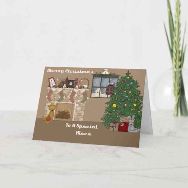 Frohe Weihnachten zu einer speziellen Nichte (Vorderseite)