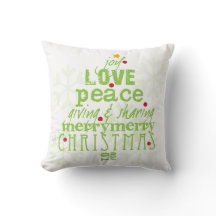 Frohe Weihnachten zu Ihnen Wurfs-Kissen