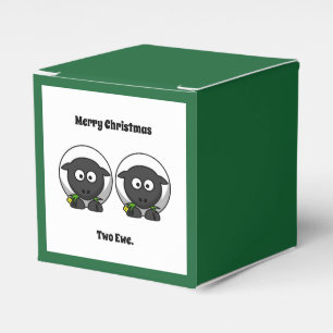 Frohe Weihnachten zwei Mal vor dir Cartoon Geschenkschachtel