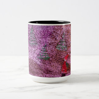 Frohe Weihnachten Zweifarbige Tasse