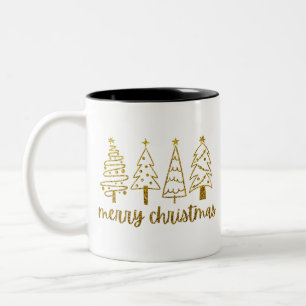 Frohe Weihnachten Zweifarbige Tasse