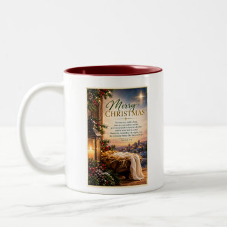 Frohe Weihnachten Zweifarbige Tasse