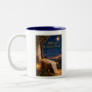 Frohe Weihnachten Zweifarbige Tasse