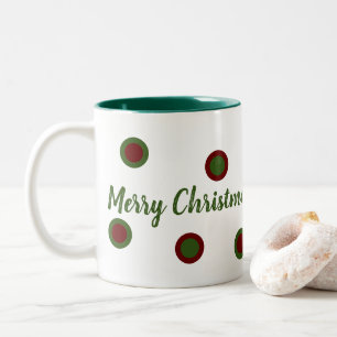 Frohe Weihnachten Zweifarbige Tasse