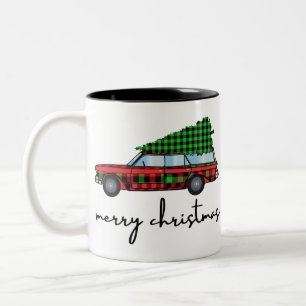 Frohe Weihnachten Zweifarbige Tasse