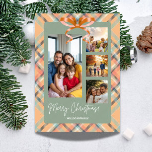 Frohe WeihnachtenFamilienfotos Benutzerdefiniert Feiertagskarte