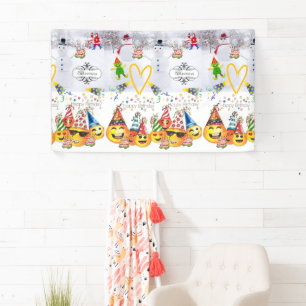 Frohe WeihnachtenVinyl Banner, Happy Birthday Bann Banner