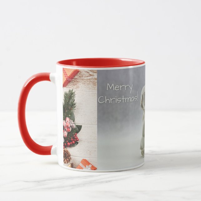 Frohe Weihnachts Baby Angel Tasse (Links)