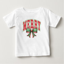 Frohe Weihnachts-Baby-T - Shirt