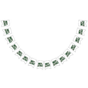 Frohe Weihnachts-Banner Wimpelkette