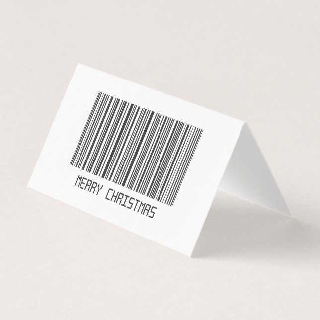 Frohe Weihnachts-Barcode (Vorderseite)