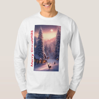 Frohe Weihnachts Basic Long Sleeve T - Shirt