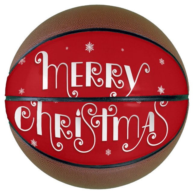 Frohe Weihnachts-Basketball Basketball (Vorderseite)