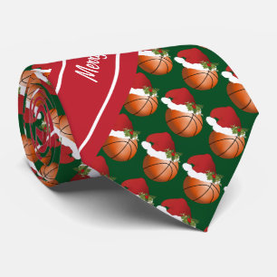 Frohe Weihnachts-Basketball Krawatte