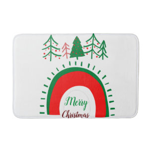 Frohe Weihnachts-Bath-Mats Badematte