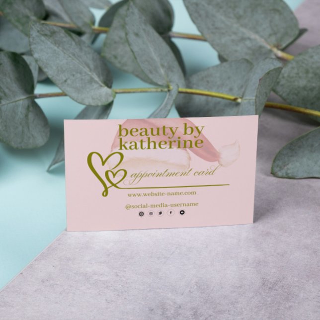 Frohe Weihnachts Beauty Saloon Termin Karte (Von Creator hochgeladen)