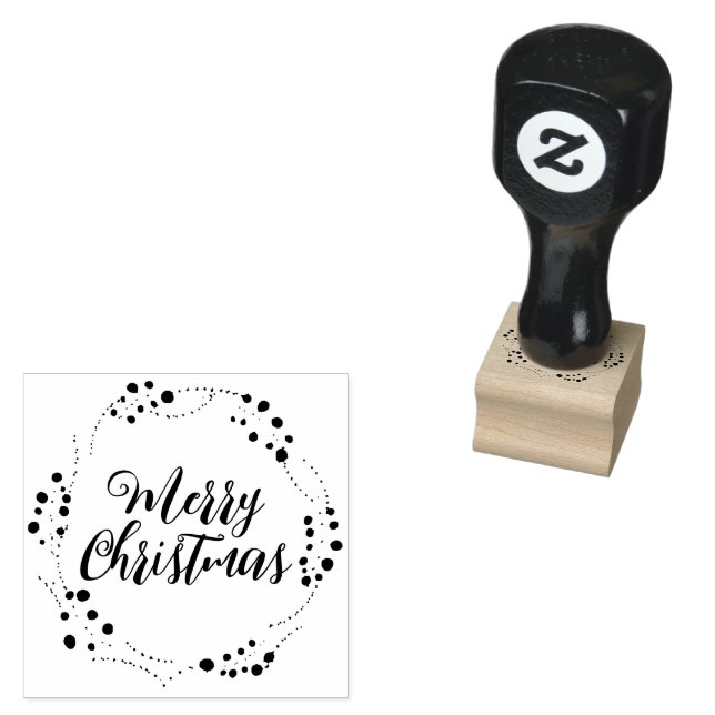 Frohe Weihnachts-benutzerdefinierte Skript rustika Gummistempel (Stempel)