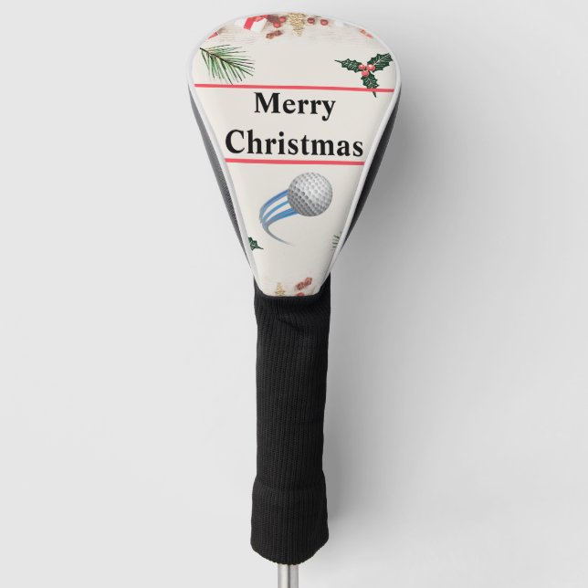Frohe Weihnachts Best Driver Golf Head Cover Headcover (Vorderseite)