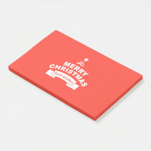 Frohe Weihnachts-Best-Wünsche Post-it Klebezettel