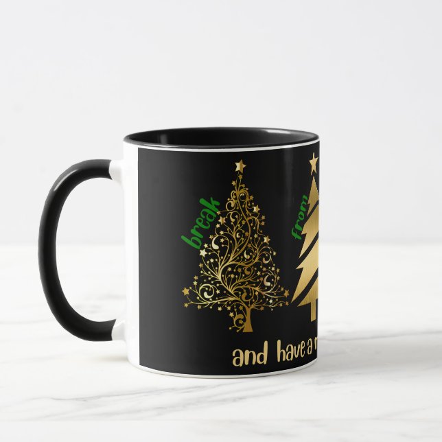 Frohe Weihnachts-BFTG-Kaffee-Tasse Tasse (Links)