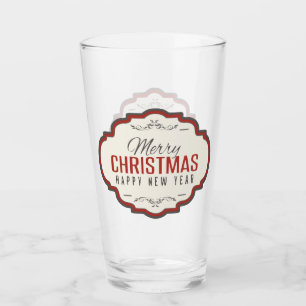 Frohe Weihnachts-Bierbrille Glas