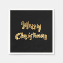 Frohe Weihnachts Black Gold Handwriting Typografie
