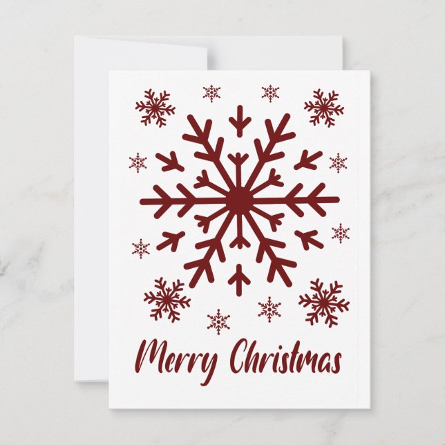 Frohe Weihnachts-Blank-Grußkarte (Vorderseite)