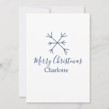 Frohe Weihnachts-blaue Schneeflocken fügen Namen F