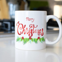 Frohe Weihnachts-Blume Kaffee-Tasse